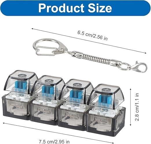 Keyboard Fidget Keychain